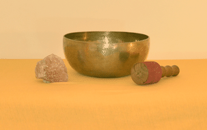Klangschale Klangschale mit Rosenquarz